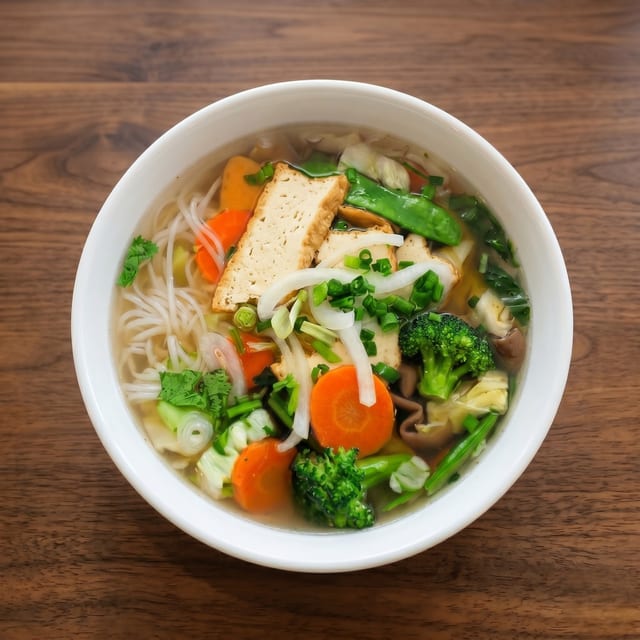 Vegetables and Tofu.
