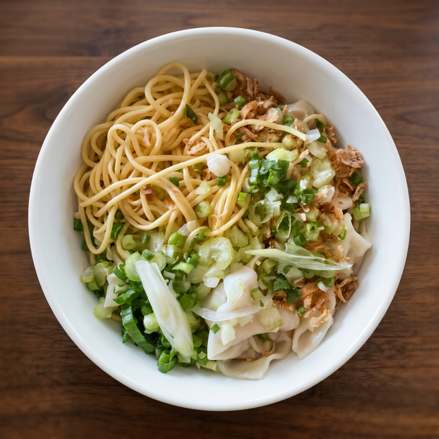 Egg Noodle with Wonton.